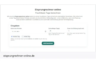 Anleitung unser Eisprungrechner