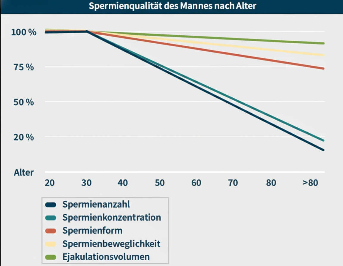 Spermienqualität im Alter Mann